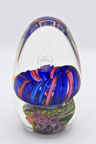 Collette Fortin Studio Art Glass Paperweight