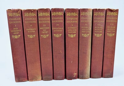 1911 Charles Dickens' Anniversary Edition Books