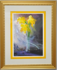 Signed and Numbered Watercolor Print of Daffodils