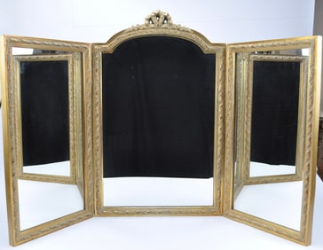 Free Standing or Wall Hang Tri-Fold Mirror