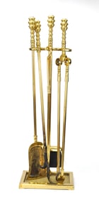 Brass Fireplace Tool Set