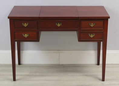 Mahogany Kneehole Vanity by Craftique for Ross