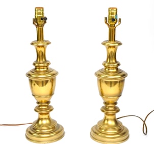 Pair of Brass Lamps