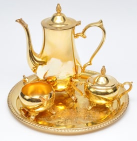 Gold Plated Tea Set