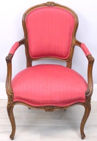 French Provencial Style Open Arm Chair