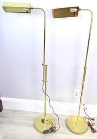 Pair of Pharmacy Light Floor Lamps