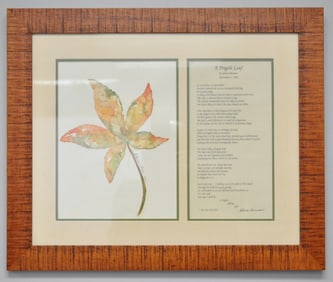 Watercolor Leaf Painting
