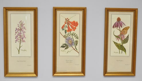 Three Ray Harm Floral Prints