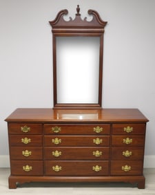 Cherry Dresser with Mirror