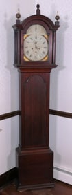 John Hawkins 8-Day Oak Tall Case Clock