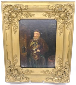 Jacques Durant Oil on Canvas Portrait