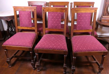 Set of Six Mahogany Dining Chairs