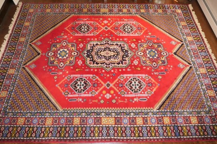 Hand Knotted Wool Moroccan Rug