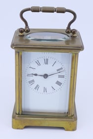 Carriage Clock with Enamel Face