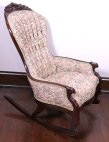 Victorian Renaissance Revival Parlor Rocker