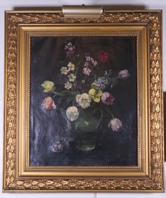 Oil on Canvas Floral Still Life