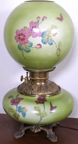 Antique Electrified Oil Lamp