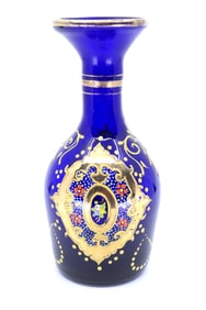 Vintage Blown Glass Bohemian Vase