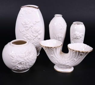 Lenox Rose Embossed Vases