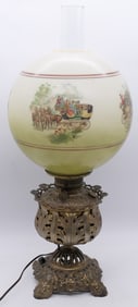Electrified Victorian Parlor Lamp