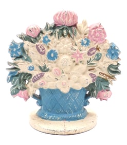Floral Cast Iron Doorstop