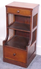 Mid Century Nightstand with Dowel Accenting