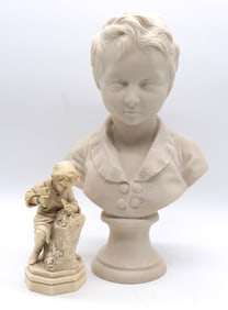 Two 1960's Boy Sculptures