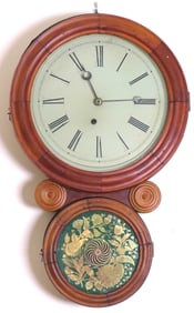Antique Ingraham 8 Day Wall Clock