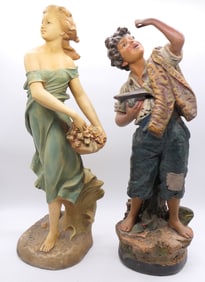 Two Early 1900's Statues