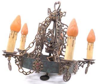 Antique Gothic Style Hanging Light Fixture