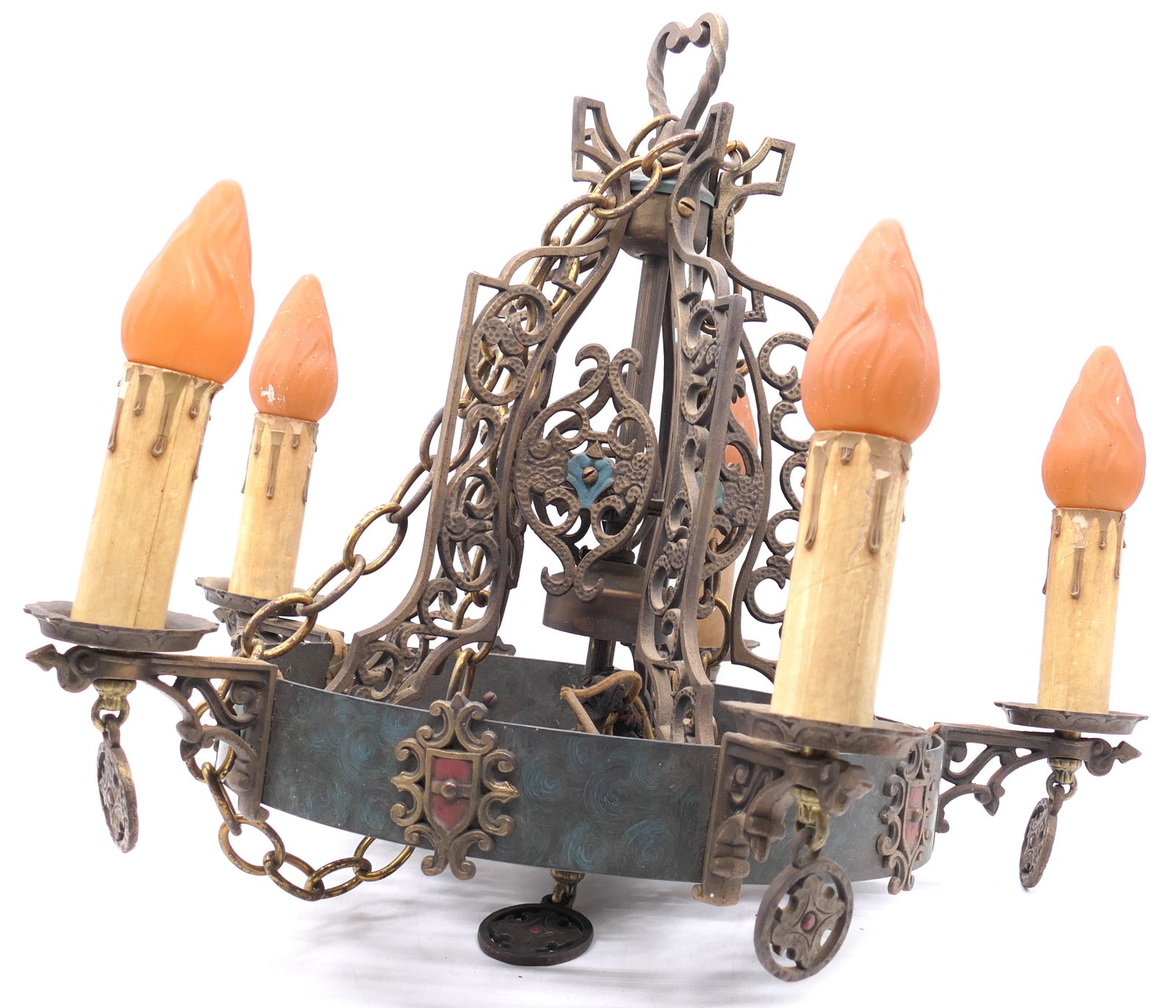 Antique Gothic Style Hanging Light Fixture (1 of 7)