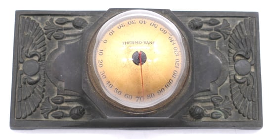 Antique Thermo-vane Desk Clock