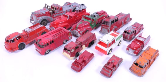 1940's - 1950's Die Cast Fire Trucks