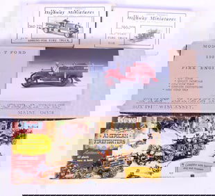 Four Fire Truck Model Kits