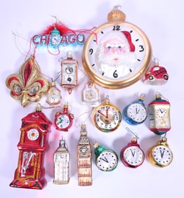 Glass Clock Ornaments