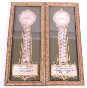 Two Vintage Advertising Thermometers