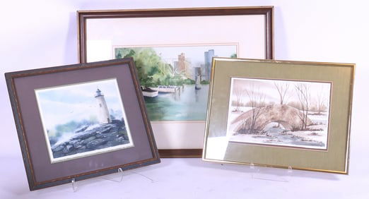 Three Original Watercolors by Louisville Artist Jan Stahlgren