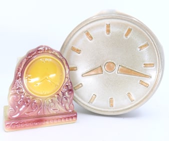 Two Clock Wall Pockets