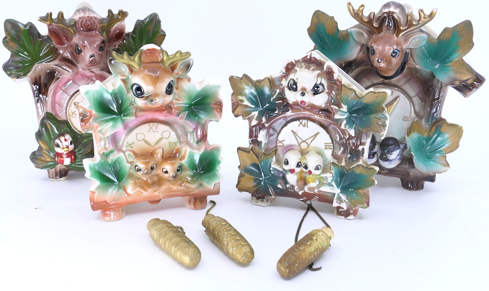 Wall Pockets with Deer Faces (1 of 16)