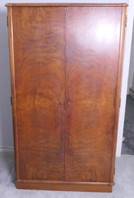 Antique Book Matched Wardrobe