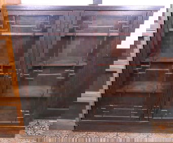 Arts and Crafts Style Glass Door Bookcase