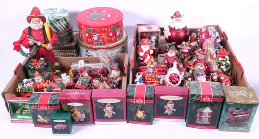Two Boxes Fire Fighter Themed Christmas D\uFFFdcor