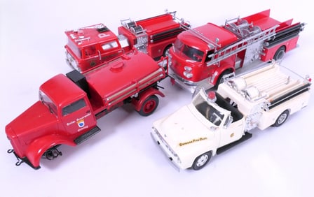 Assembled Model Fire Trucks
