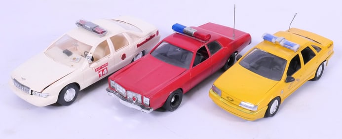 Three Assembled Vehicle Kits