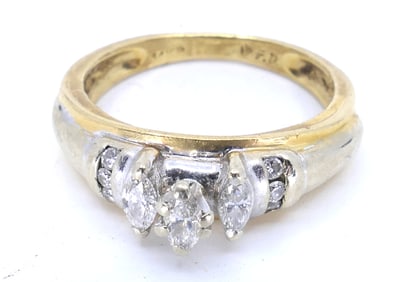 14K Ring with Diamonds