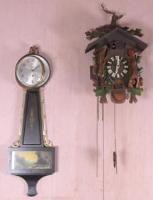Two Incomplete Wall Clocks