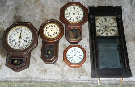 Five Incomplete Clocks