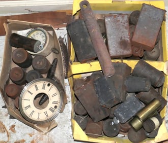 Three Boxes of Clock Weights