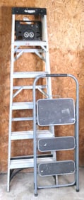 Husky Aluminum Ladder and Step Ladder