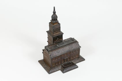 Original Independence Hall Metal Coin Bank